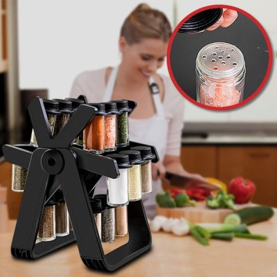 Organizzatore rotante con 18 barattoli per spezie | FERRISPICE