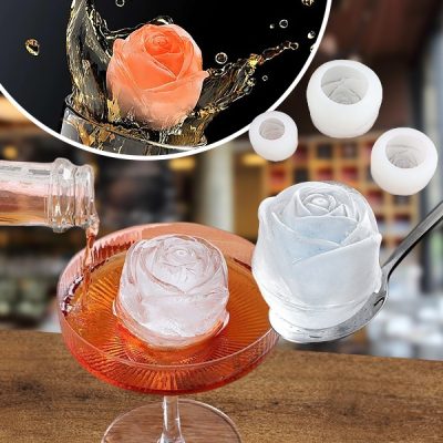 Versatili stampi in silicone a forma di rosa (3 pezzi) | ICEROSE