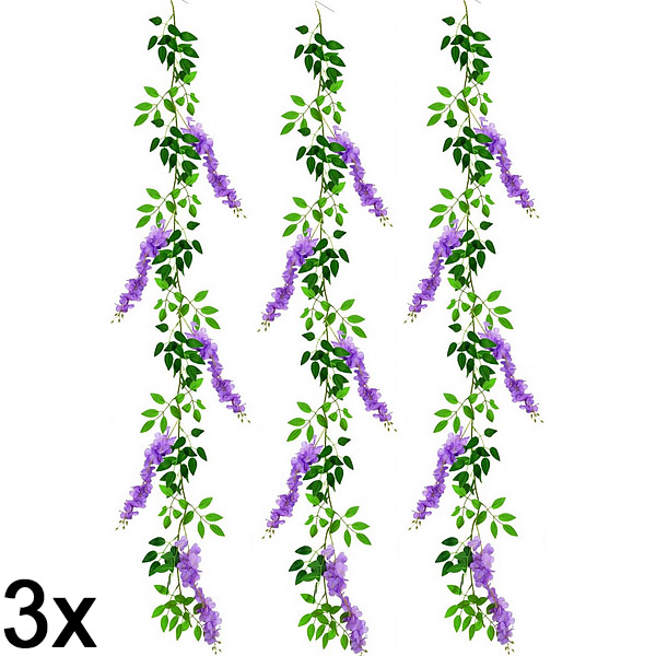 3x Fiori artificiali di glicine | WISBLOOM